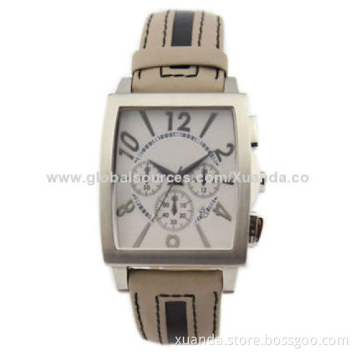 316L stainless steel case and genuine leather strap men's automatic watches
